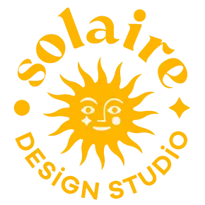 Logo Solaire rond jaune