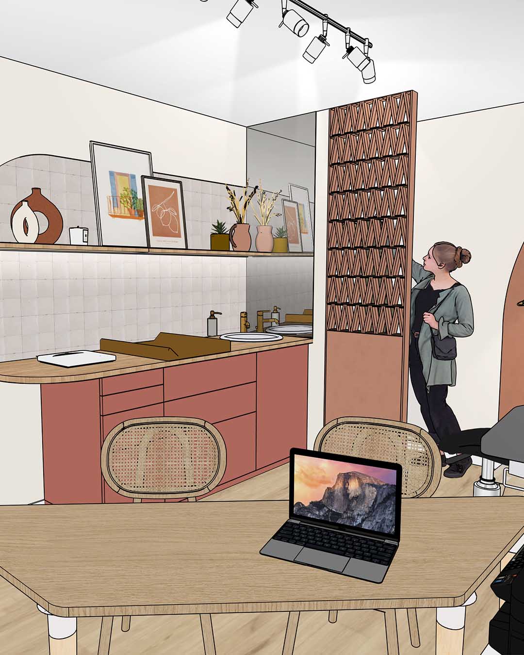solaire-studio-portfolio-projet-cabinet-sage-femme-rossilhon-vue-3D-espace-vestiaire