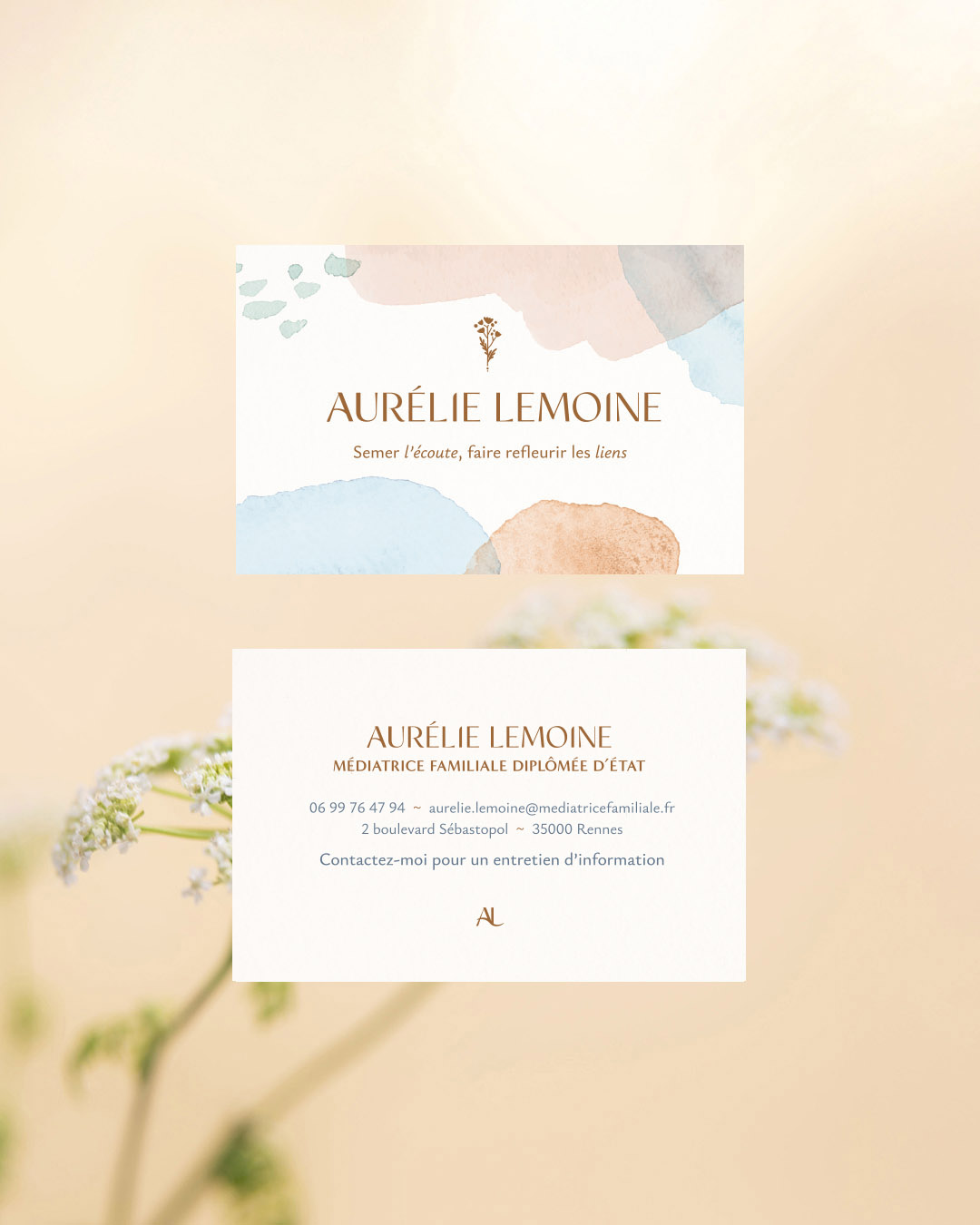 solaire-studio-portfolio-projet-aurelie-lemoine-mediatrice-familiale-cartes-visite