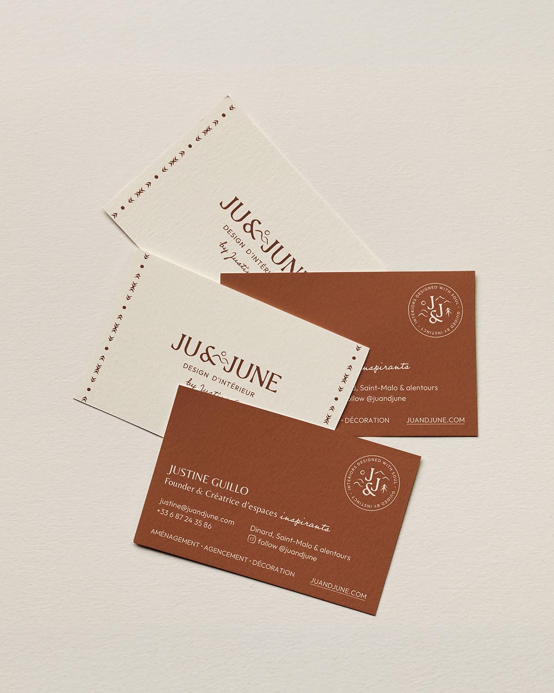 Cartes de visite de Ju&June