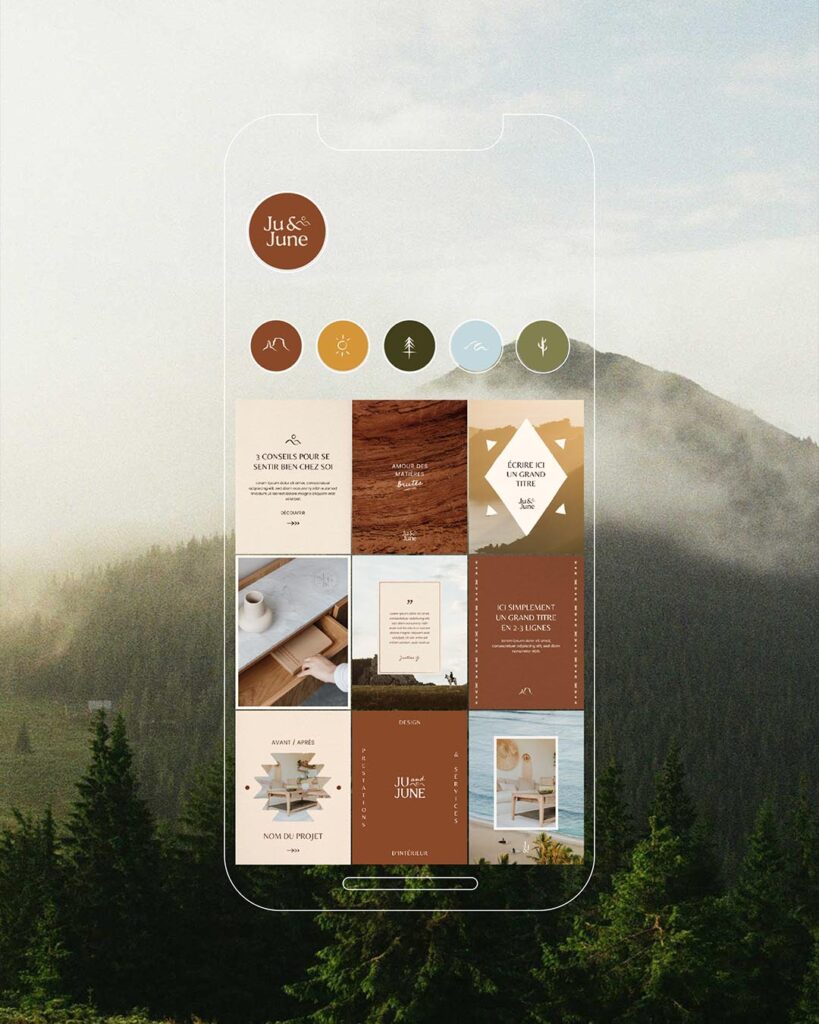 Feed instagram de Ju&June