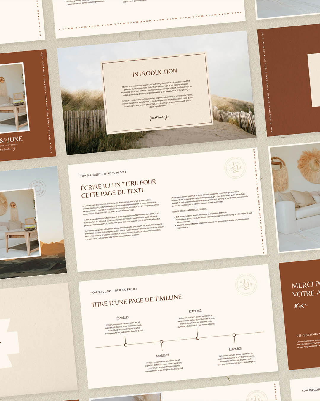 Modèles de présentations client personnalisables sur Canva